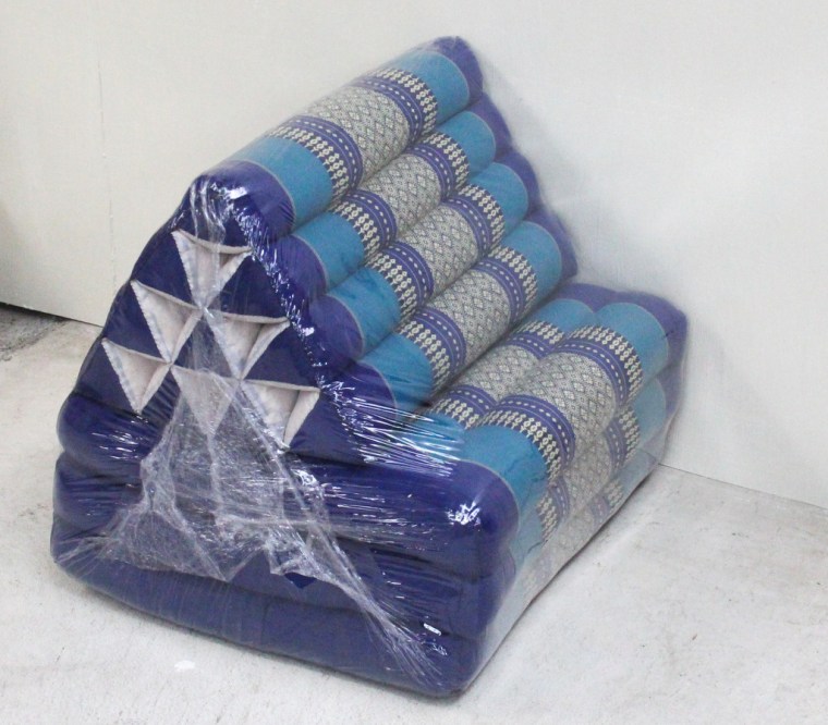 Kapok 3 Fold Triangle Cushion - Navy Blue 1